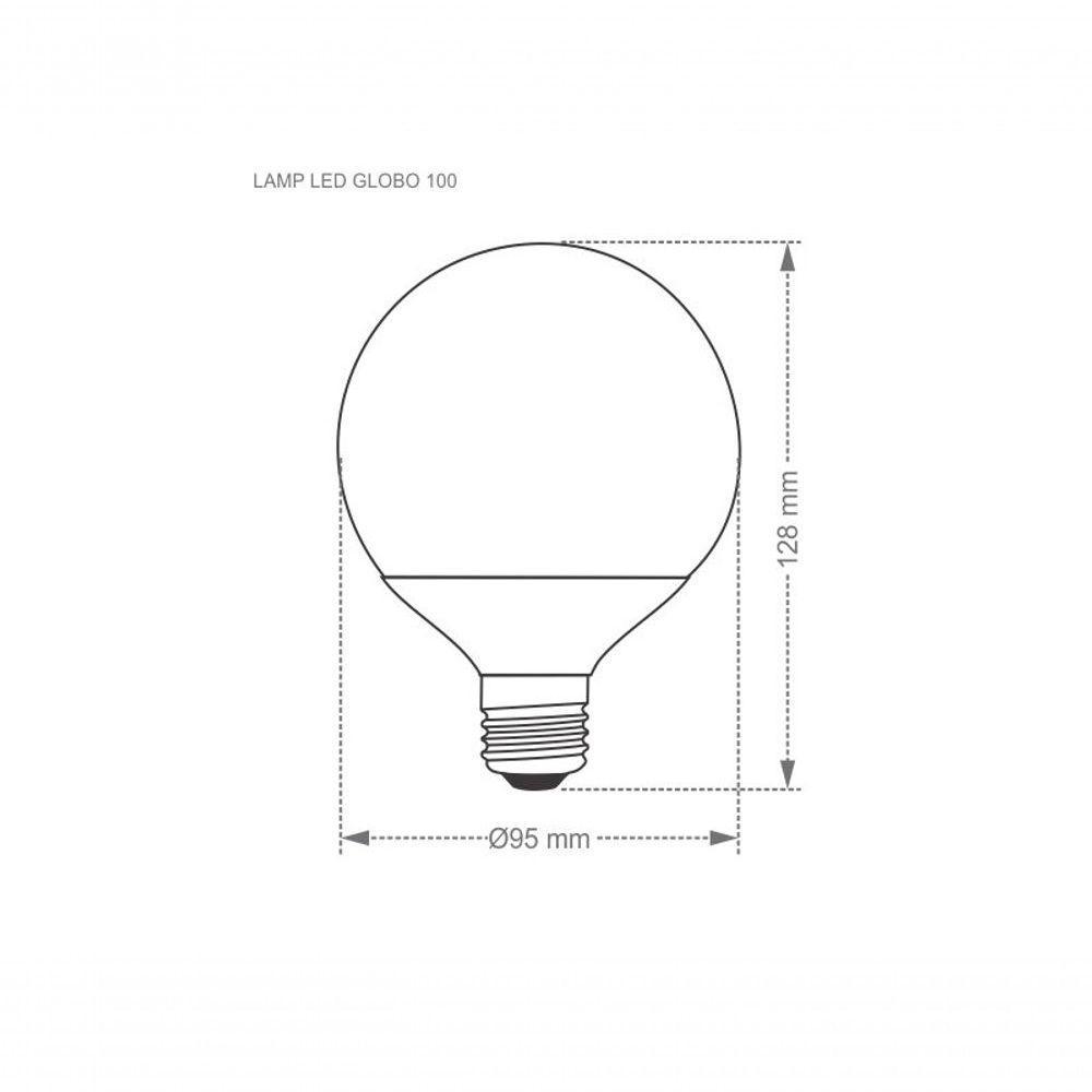 Lâmpada Led Globo 9,5w Taschibra E27 Bivolt 6500k Luz Fria - 2