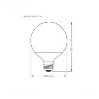Lâmpada Led Globo 9,5w Taschibra E27 Bivolt 6500k Luz Fria - 2