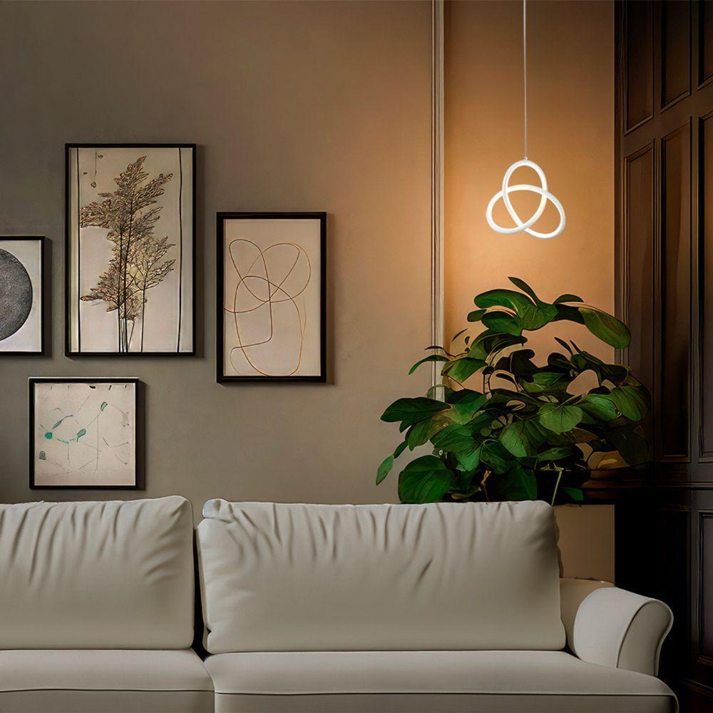 Pendente Led Moderno Taschibra Catar 15w Luz Quente 3000k Bivolt Branco - 3