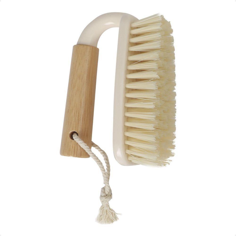 Escova Oikos Multiuso Branca Com Cabo De Bambu - 1