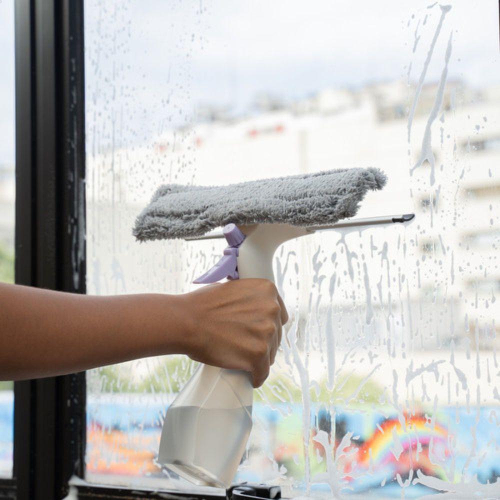 Limpa Vidros 3 Em 1 Com Rodo Spray E Reservatório Simplo - 5