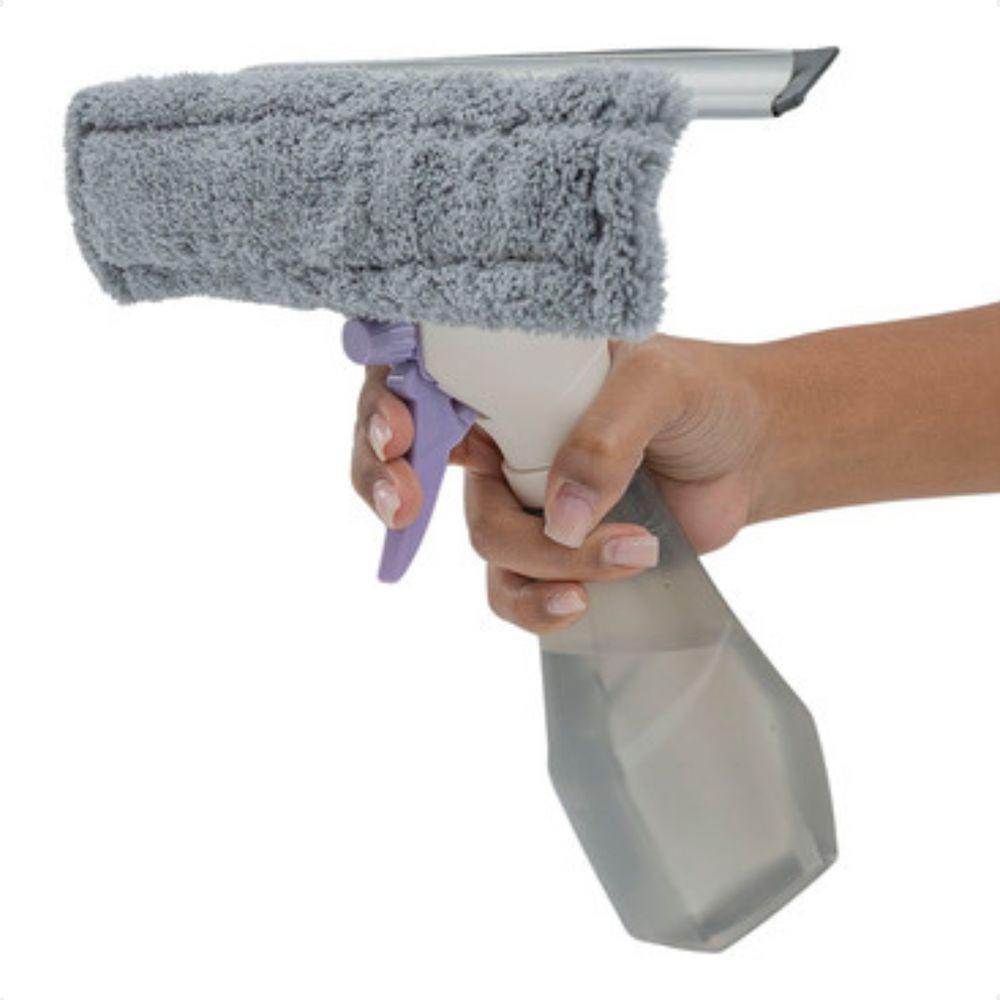 Limpa Vidros 3 Em 1 Com Rodo Spray E Reservatório Simplo - 6