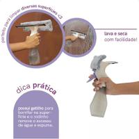 Limpa Vidros 3 Em 1 Com Rodo Spray E Reservatório Simplo