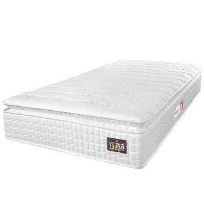 Colchão Solteiro Espuma Van Gogh Pillow Top Branco Hellen