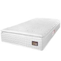 Colchão Solteiro Espuma D33 Pillow Top Van Gogh 88x188x24cm Branco Hellen - Suporta Até 120 Kg Branco - 1