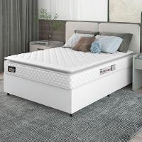 Cama Box Casal Colchão Espuma D33 Pillow Top New Millenium 138x188x57cm Branco Hellen – Suporta Até 120 Kg Por Pessoa - 5