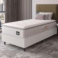 Cama Box Solteiro Colchão Espuma D45 Lazio Pillow Top 88x188x62cm Branco Hellen – Suporta Até 150 Kg Por Pessoa - 5
