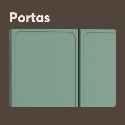 Balcão De Aço Com Tampo 3 Portas 2 Gavetas Bertolini Verde Branco