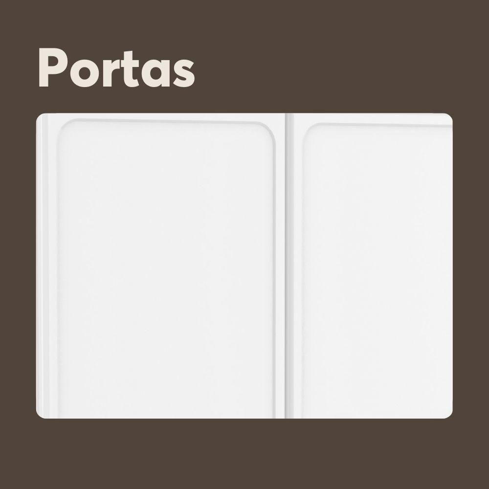 Armário Aéreo De Aço 3 Portas Linha Bella Bertolini Branco - 4