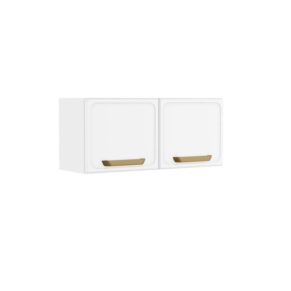 Armário Aéreo De Aço Com 2 Portas Bella Bertolini Branco - 1