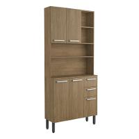 Cozinha Compacta 5 Portas 2 Gavetas Dakar Samba Bertolini Carvalho - 1