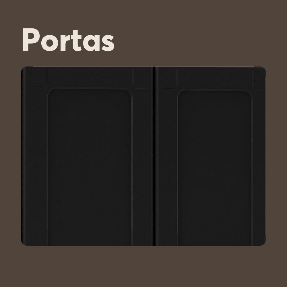 Balcão De Aço Com Pia 3 Portas 2 Gavetas Bertolini Grafite - 5