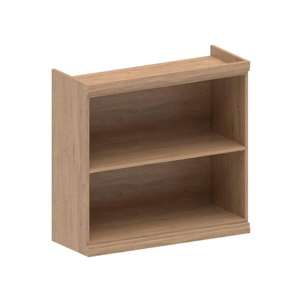 Armário Aéreo 80cm 2 Portas Basculantes 1 De Vidro Moderna Bertolini Areia Carvalho - 3