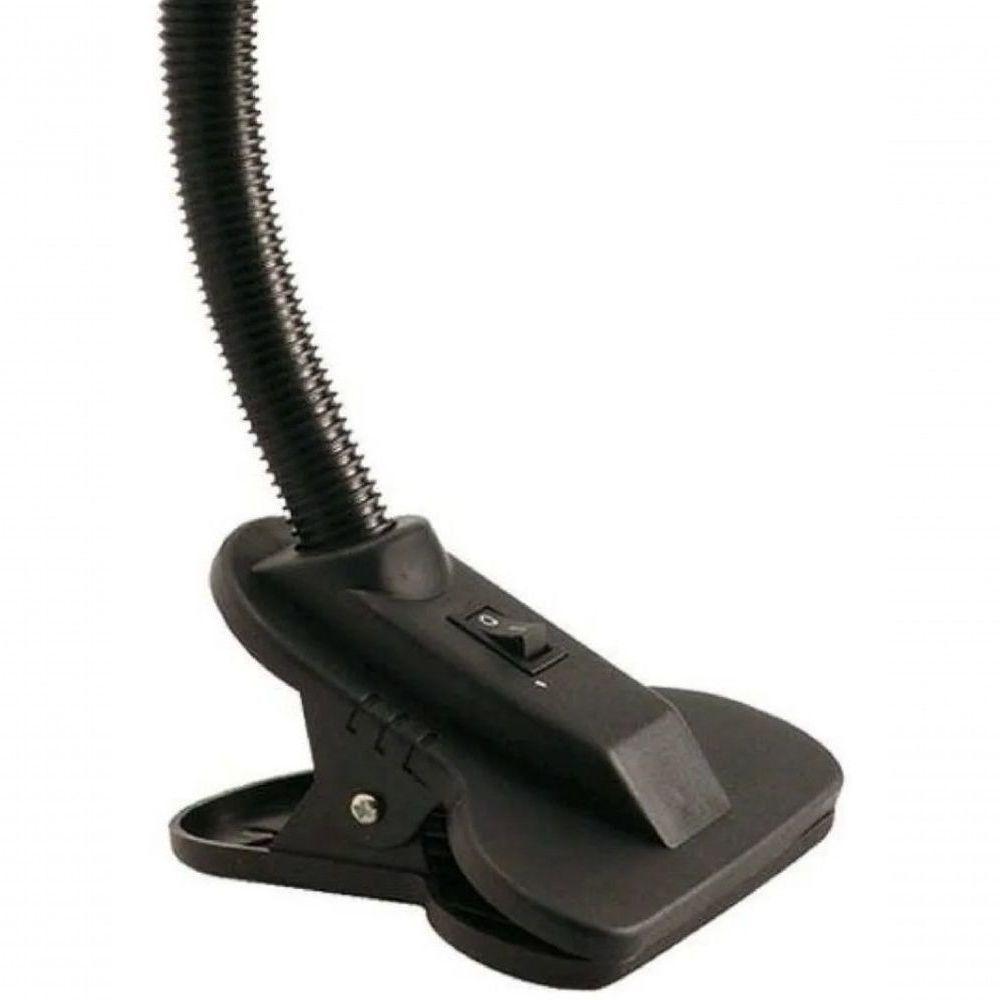 Luminaria Articulavel de Mesa com Garra Presilha Vermelho - 5