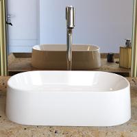 Kit 02 Cubas De Apoio Oval Para Banheiro Lavabo Laila C01 O42w Branco - Lyam - 2