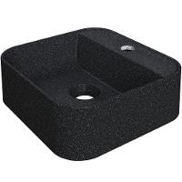 Kit 02 Cubas De Apoio Quadrada Para Banheiro Lavabo C01 Qa31w Preto Granit - Lyam - 2