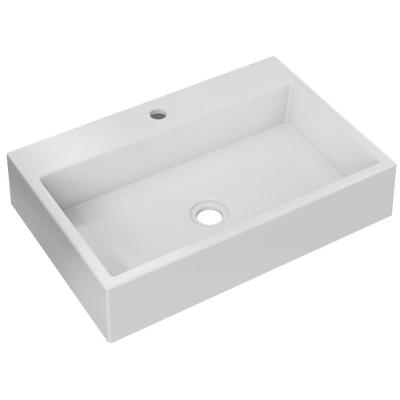 Cuba De Apoio Retangular Para Banheiro Lavabo Florenza C01 Rt55w Branco - Lyam