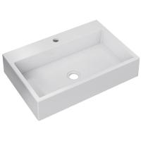 Kit 02 Cubas De Apoio Retangular Para Banheiro Lavabo Florenza C01 Rt55w Branco - Lyam - 5