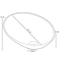 Kit 02 Cubas De Apoio Meia Lua Para Banheiro Lavabo C01 Bm38w Branco Matte Fosca - Lyam - 3