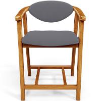 Kit 02 Banquetas Baixa Para Cozinha Sala Jantar Bancada Cecília L02 Suede Cinza - Lyam Decor - 5