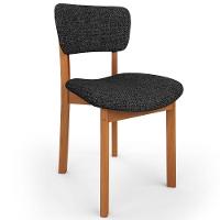 Kit 04 Cadeiras Para Sala De Jantar Cozinha Living Estofada Dara L02 Linho Chumbo - Lyam Decor - 6