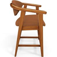 Kit 04 Banquetas Baixa Para Cozinha Sala Jantar Bancada Cecília L02 Bouclê Terracota - Lyam Decor - 3