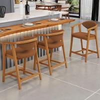 Kit 04 Banquetas Baixa Para Cozinha Sala Jantar Bancada Cecília L02 Bouclê Terracota - Lyam Decor - 7