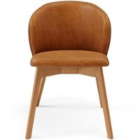 Kit 04 Cadeiras De Jantar E Estar Living Estofada Mia L02 Couríssimo Canela - Lyam Decor - 5