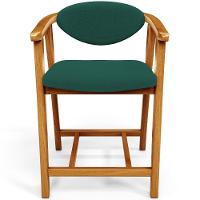 Kit 03 Banquetas Baixa Para Cozinha Sala Jantar Bancada Cecília L02 Bouclê Verde - Lyam Decor - 3