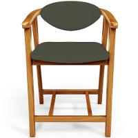 Kit 04 Banquetas Baixa Para Cozinha Sala Jantar Bancada Cecília L02 Linho Verde Musgo - Lyam Decor - 5