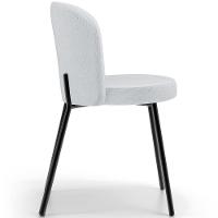 Kit 5 Cadeiras Sala De Jantar Estofada Gavi L02 Linho Cinza - Lyam Decor - 2