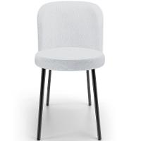 Kit 5 Cadeiras Sala De Jantar Estofada Gavi L02 Linho Cinza - Lyam Decor - 5