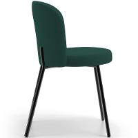 Kit 4 Cadeiras Sala De Jantar Estofada Gavi L02 Suede Verde Musgo - Lyam Decor - 2