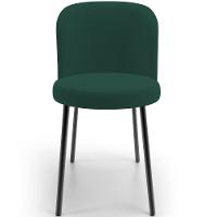 Kit 4 Cadeiras Sala De Jantar Estofada Gavi L02 Suede Verde Musgo - Lyam Decor - 5