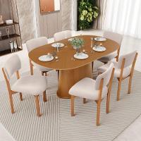 Kit 02 Cadeiras Para Sala De Jantar Cozinha Living Estofada Dara L02 Suede Bege - Lyam Decor - 7