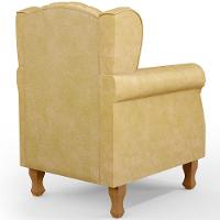 Kit 02 Poltronas Decorativas Para Sala De Estar Yara P02 Couríssimo Fendi - Lyam Decor