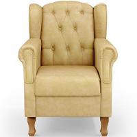 Kit 02 Poltronas Decorativas Para Sala De Estar Yara P02 Couríssimo Fendi - Lyam Decor - 5