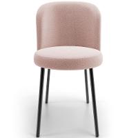 Kit 2 Cadeiras Sala De Jantar Estofada Gavi L02 Bouclê Rosê - Lyam Decor - 5
