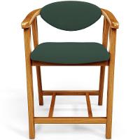 Kit 06 Banquetas Baixa Para Cozinha Sala Jantar Bancada Cecília L02 Suede Verde Musgo - Lyam Decor - 5