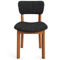 Kit 06 Cadeiras Para Sala De Jantar Cozinha Living Estofada Dara L02 Linho Chumbo - Lyam Decor - 3