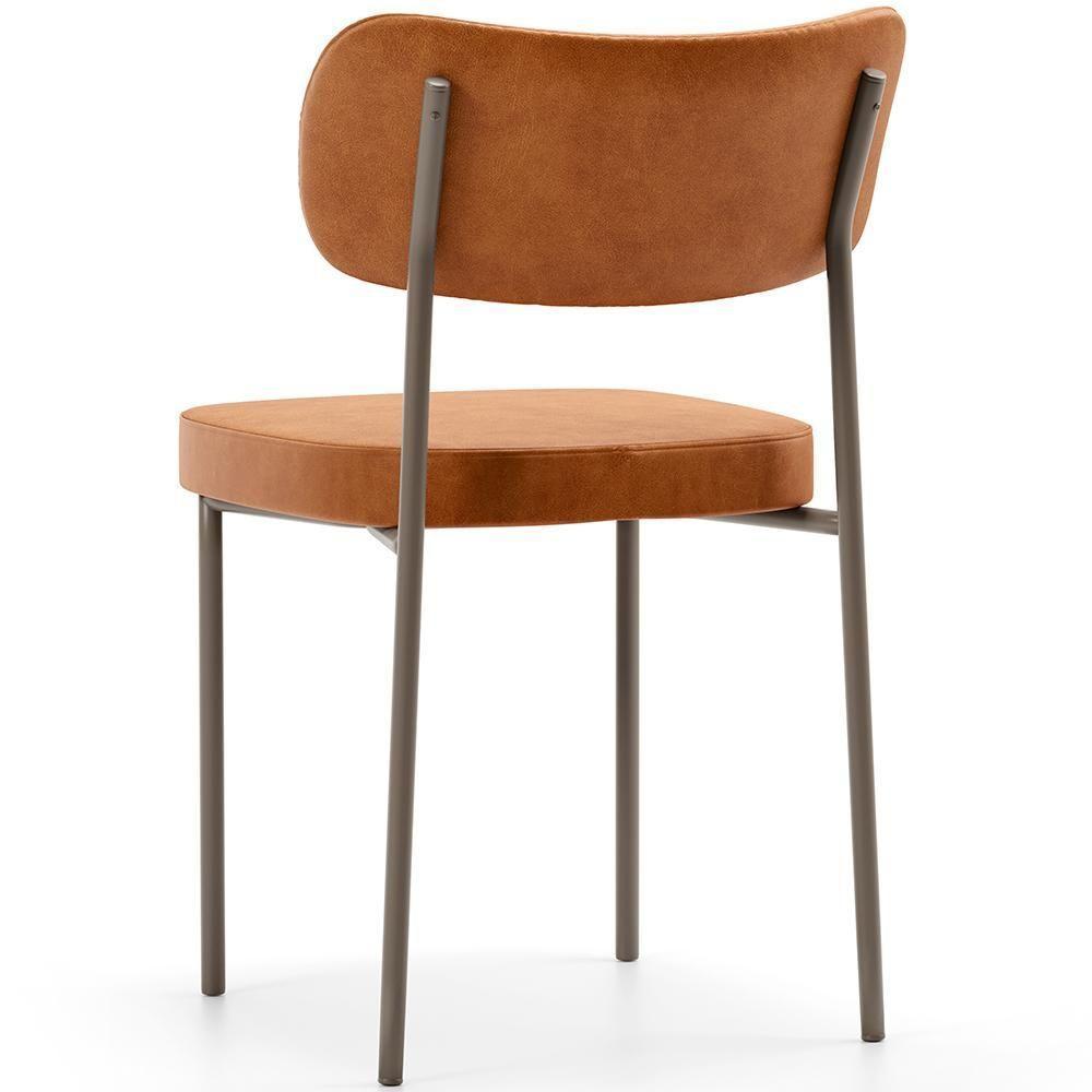 Kit 06 Cadeiras Para Sala De Jantar Melina Base Arena L02 Couríssimo Canela - Lyam Decor - 2