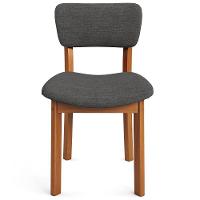 Kit 06 Cadeiras Para Sala De Jantar Cozinha Living Estofada Dara L02 Linho Cinza Escuro - Lyam Decor - 3