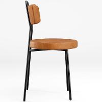 Kit 4 Cadeiras Decorativas Estofada Para Sala De Jantar Barcelona L02 Couríssimo Canela - Lyam Decor - 2