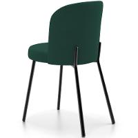 Kit 3 Cadeiras Sala De Jantar Estofada Gavi L02 Suede Verde Musgo - Lyam Decor - 2