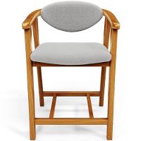 Kit 06 Banquetas Baixa Para Cozinha Sala Jantar Bancada Cecília L02 Bouclê Cinza - Lyam Decor - 2