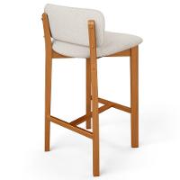 Kit 06 Banquetas Alta Para Cozinha Sala De Jantar Bar Dara L02 Linho Cru - Lyam Decor - 2