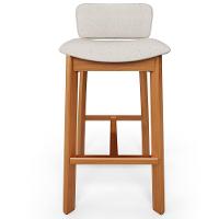 Kit 02 Banquetas Alta Para Cozinha Sala De Jantar Bar Dara L02 Linho Cru - Lyam Decor - 5