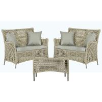 2 Sofás E Mesa Igapó Alumínio Fendi Corda Náutica E3 Trama Rami - 1