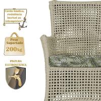 2 Sofás E Mesa Igapó Alumínio Fendi Corda Náutica E5 Trama Rami