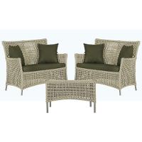 2 Sofás E Mesa Igapó Alumínio Fendi Corda Náutica E13 Trama Rami - 1